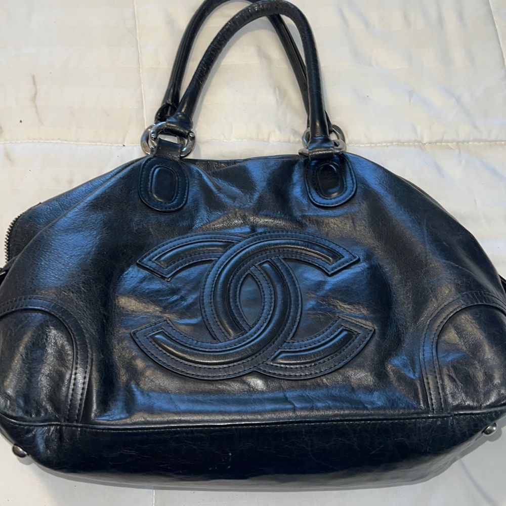 Black leather Vintage purse